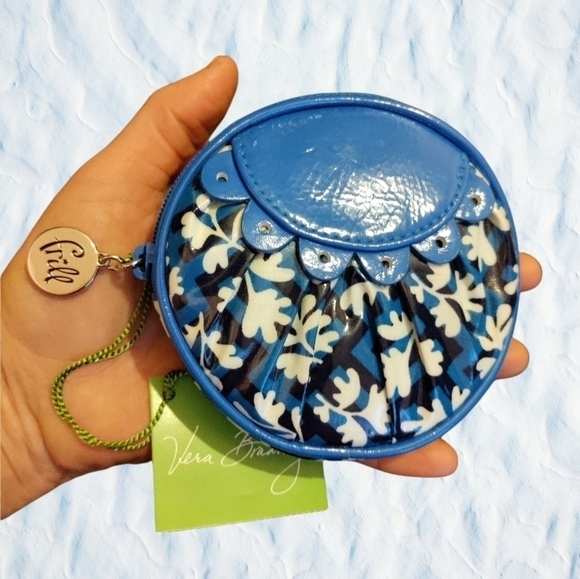 Vera Bradley Frill mini make-up or coin purse NEW - Picture 4 of 4